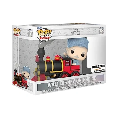 Afbeelding van Funko Pop! Treinen: Disney 100 Walt on Engine Exclusief bij Amazon Vinyl Figuur om te verzamelen Cadeau idee Officiële Producten Speelgoed voor Kinderen en Volwassenen