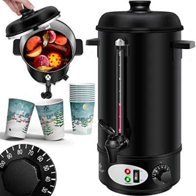 Afbeelding van KESSER® Gluhweinketel 20 Liter Elektrische Ketel voor Gluhwein Glühweinketel Warm Dranken Dispenser Water Koker Glühwein Zwart