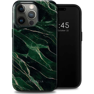 Afbeelding van Selencia Hoesje Geschikt voor iPhone 15 Pro Max Vivid Backcover Chic Marble Quartz
