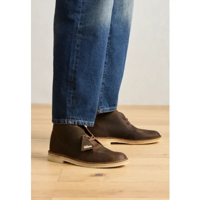 Afbeelding van Clarks Originals Desert BOOT Sportieve veterschoenen, Heren, Maat: 44, Camel Leer