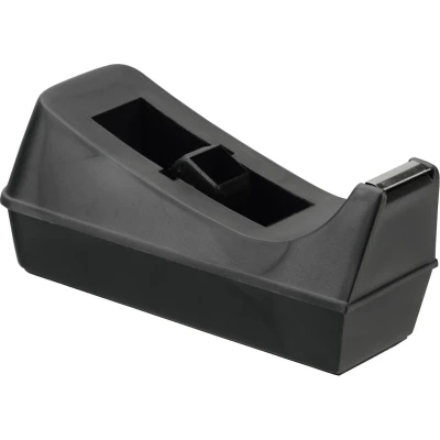 Afbeelding van Q connect Plakbandafroller, Voor Rollen 19 Mm X 33 M, Zwart Plakbandafroller