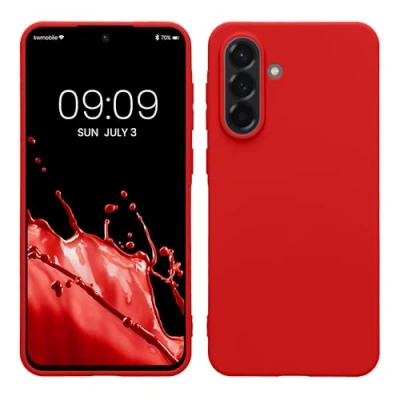 Afbeelding van kwmobile telefoonhoesje geschikt voor Samsung Galaxy A56 5G Hoesje smartphone Back cover in klassiek rood