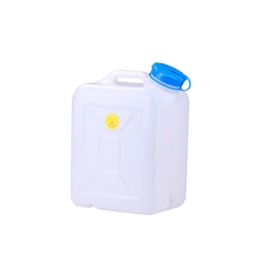 Afbeelding van hünersdorff jerrycan met brede hals, multifunctionele grote opening voor eenvoudige reiniging van de binnenkant, 31 liter, uv bescherming, made in Germany, natuurlijke kleuren