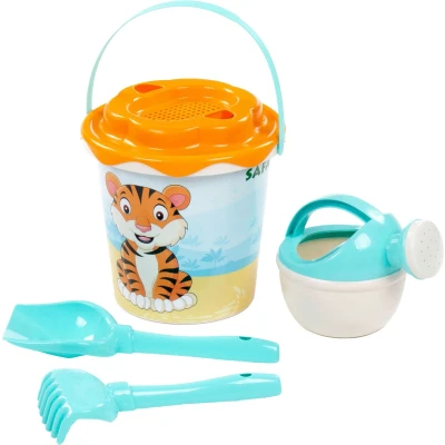 Afbeelding van Cavallino Toys XL Emmerset Blauw met Gieter, 5dlg.