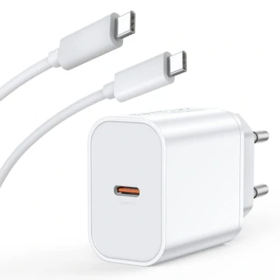 Afbeelding van 45 W snellader USB C voor iPhone 16 15/16 15 Pro/16 Pro Max/16 Plus/iPad Pro/iPad Air, Samsung S23 S22 S21, adapterstekker en type 2 m netsnoer