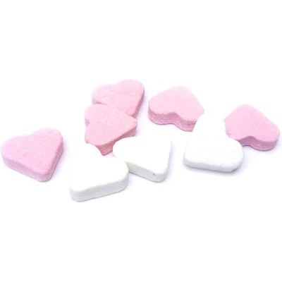 Afbeelding van Mini Hartjes Roze Wit Pepermunt 1 Kilo