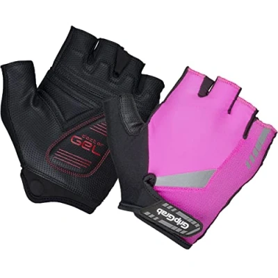 Afbeelding van Fietshandschoenen Gripgrab Progel Hi vis maat Xl Pink