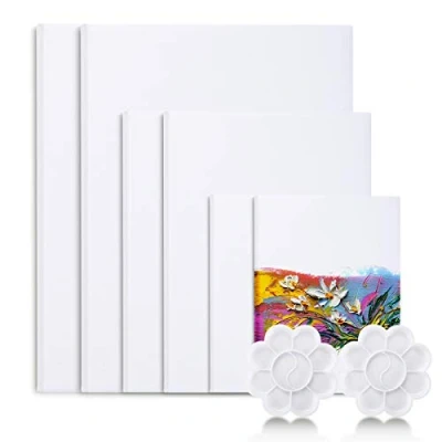 Afbeelding van Viesap Canvasset, canvas om te beschilderen, 40x30,30x20,20x15 canvas, 100% katoen met 2 schilderpaletten, Hobby KüNstler schildersezel, schilderen, multisizes zonder vertragingsvrije schildersdoek schilderen.