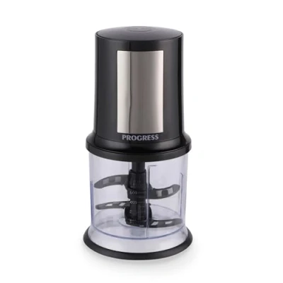 Afbeelding van Progress EK5879P Elektrische hakmolen, compacte keukenmachine, 500 ml, multifunctionele groentehakmolen, afneembaar dubbel lemmet van roestvrij staal, One Touch bediening, 400 W