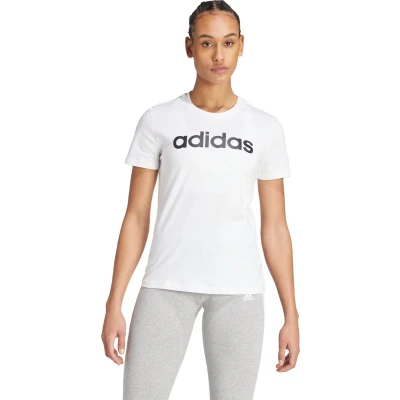 Afbeelding van adidas Sportswear W LIN T Tshirt print, Dames, Maat: XL, White/black