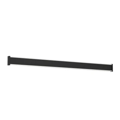 Afbeelding van EGLO Neviano LED buitenwandlamp, rechthoekige gevellamp, zwart metaal en kunststof buitenlamp, warm wit, IP65, 97 cm