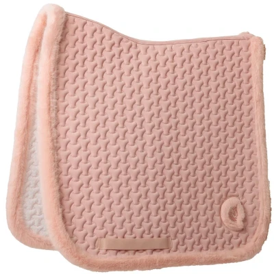 Afbeelding van Kentucky Zadeldekje Fake Fur Onion Quilt Dressuur Oud Roze