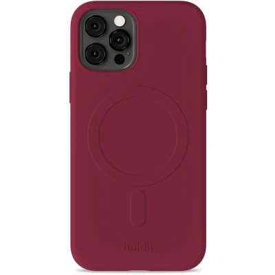 Afbeelding van Holdit Soft MagSafe Case voor de Apple iPhone 12 (Pro) Red Velvet