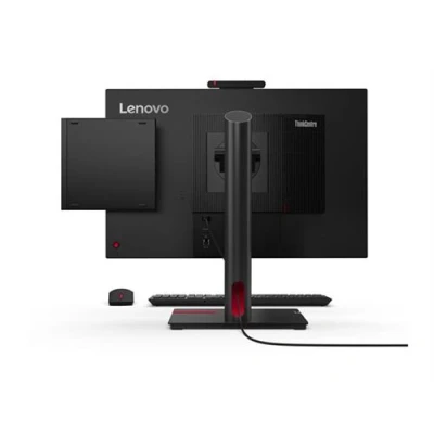 Image de Lenovo ThinkCentre M70q Gen 5 12TD Minuscule Core i5 14400T / jusqu&#039;à 4.5 GHz RAM 16 Go SSD 512 UHD Graphics 730 Gigabit Ethernet, IEEE 802.11ax (Wi Fi 6E), Bluetooth 5.3 Win 11 Pro moniteur : aucun clavier Anglais noir