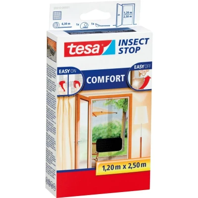 Afbeelding van tesa COMFORT Vliegenhor voor deur (b x h) 1200 mm 2500 Antraciet 1 stuk(s)