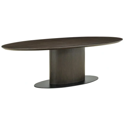 Afbeelding van Richmond Interiors Gordon Ovale Eettafel 300 cm Bruin