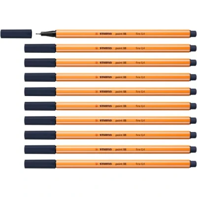 Afbeelding van STABILO point 88 Premium Fineliner Fine 0,4 mm Payne&#039;s Grijs Blauw Doos 10 stuks