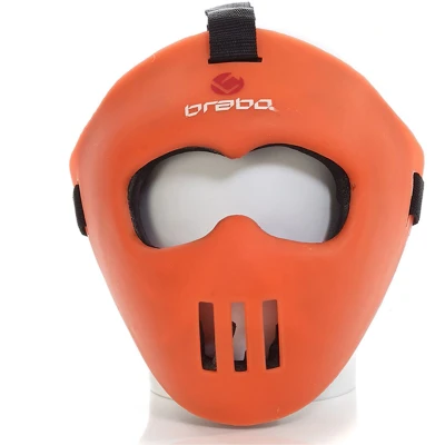 Afbeelding van Brabo Face Mask Gezichtsbeschermer Junior Orange Oranje Hockey Masker