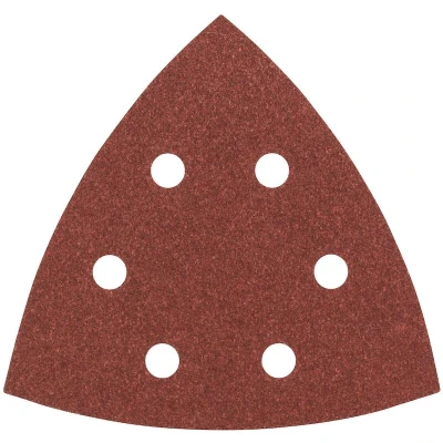 Afbeelding van Bosch Accessories 2609256A58 Deltaschuurpapier Met klittenband, Geperforeerd Korrelgrootte 120 Hoekmaat 105 mm 5 stuk(s)