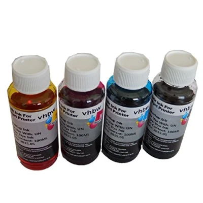 Afbeelding van vhbw 4 x navulinkt compatibel met Canon Pixma G3501, G3510 printer, Dye Cyaan, Magenta, zwart, geel