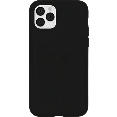 Afbeelding van Accezz Hoesje Geschikt voor iPhone 11 Pro Siliconen Liquid Silicone Backcover Zwart