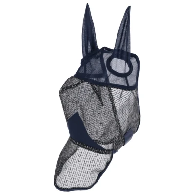 Image de Covalliero Masque Anti Mouches avec Oreilles et Nez MarinVendu par Agradi