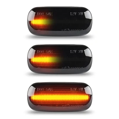 Afbeelding van OZ LAMPE Dynamische led zijknipperlichten voor Au di A3 S3 8P A4 S4 RS4 B6 B7 A6 S6 RS6 C5 C6 A8 D3 TT MK2 8J Roadster, 2 x sequentiële indicatoren zijmarker, rook repetitor