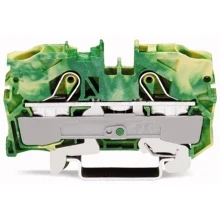 Afbeelding van WAGO 2 draads aardklem 10mm², groen geel