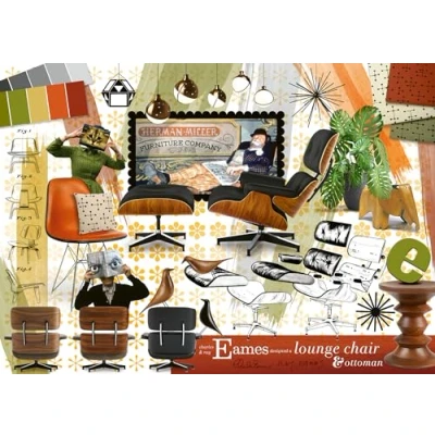 Afbeelding van Ravensburger puzzel 12000399 Eames Design Classics 1000 stukjes voor volwassenen en kinderen (1000 onderdelen)