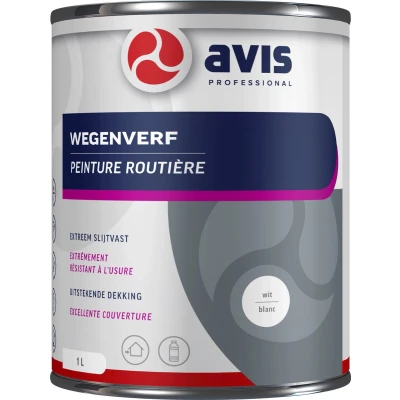 Afbeelding van Avis Wegenverf Wit 1 liter Overige