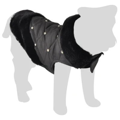 Afbeelding van Flamingo Jas Coco Zwart Hondenkleding 25 cm