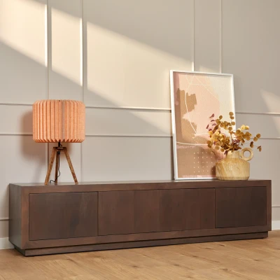 Afbeelding van Mangoe Tv meubel Brussel Walnut 200 cm
