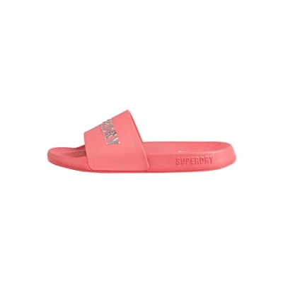 Afbeelding van Superdry Code Logo Vegan Pool Slippers Roze EU 38 39 Vrouw