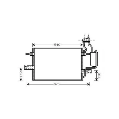 Afbeelding van DIEDERICHS DCC1300 Condensor Airco Zonder droger Climate OPEL: Meriva A