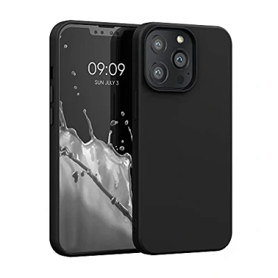 Afbeelding van kwmobile telefoonhoesje geschikt voor Apple iPhone 13 Pro Hoesje smartphone Back cover in mat zwart