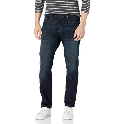 Image de Amazon Essentials Jean Coupe Athlétique Men&#039;s, Indigo Foncé/Rincé, 34W / 31L