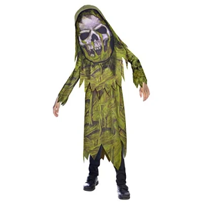 Afbeelding van Amscan Zombiekostuum Junior Polyester Groen Maat 4 6