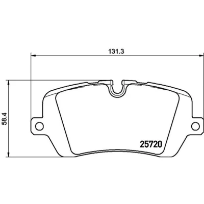 Afbeelding van MAGNETI MARELLI 363700444021 Remblokkenset Geschikt voor slijtage waarschuwingscontact LAND ROVER: Range Rover Sport, 4, Discovery 5