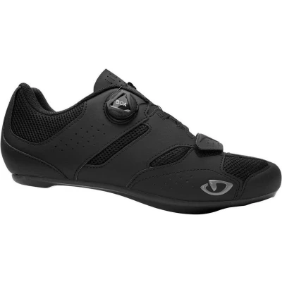 Afbeelding van Giro Savix II Fietsschoenen, Heren, Maat: 47, Black Imitatieleer/ textiel