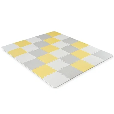 Afbeelding van Kinderkraft LUNO Speelkleed Puzzelmat 30 vloerpuzzels Geel