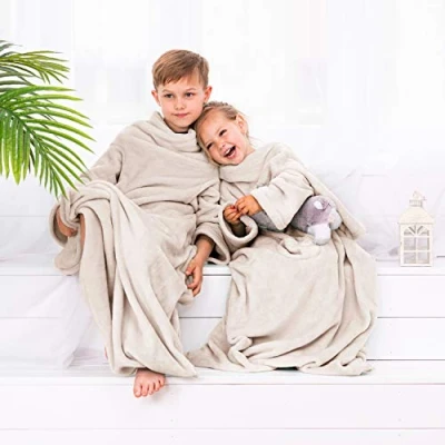 Afbeelding van DecoKing Kiddo kinderdeken van microvezel, crèmekleurig, 90 x 105 cm