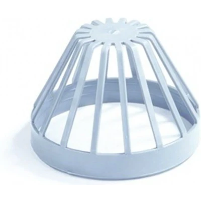 Afbeelding van Dyka Bladvanger model m plakplaat PVC grijs 80mm (Prijs per stuk)