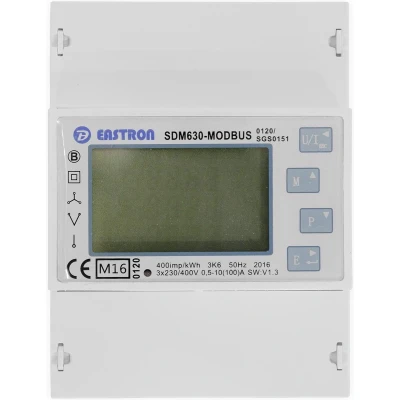 Afbeelding van KWH meter 3 fase 100A MID keur SDM630 Modbus