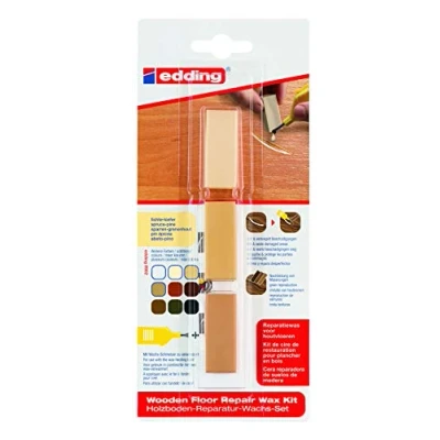 Image de edding 8902 cire de réparation pour parquets pin 3 cires dures réparer les dommages et rayures sur