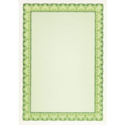Afbeelding van Decadry Certificaat / Diplomapapier A4 Schelp smaragdgroen 25 vel