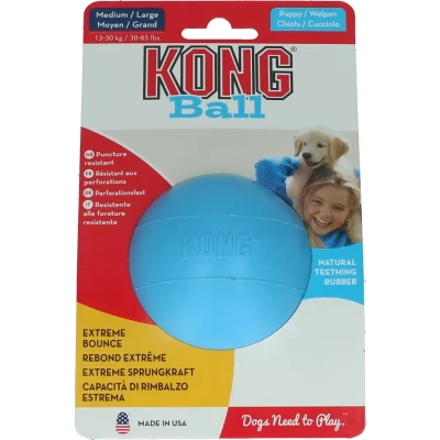 Afbeelding van Kong hond Puppy ball met gat small (diameter 6 cm)