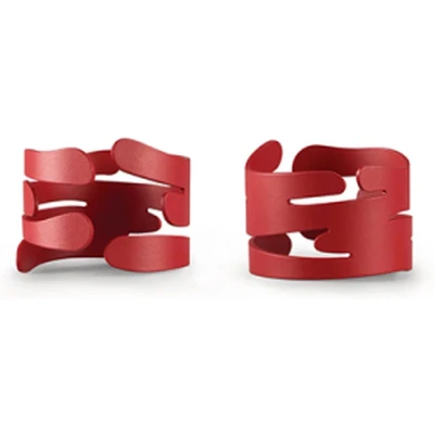 Afbeelding van Alessi Barkring servetringen rood (2 )