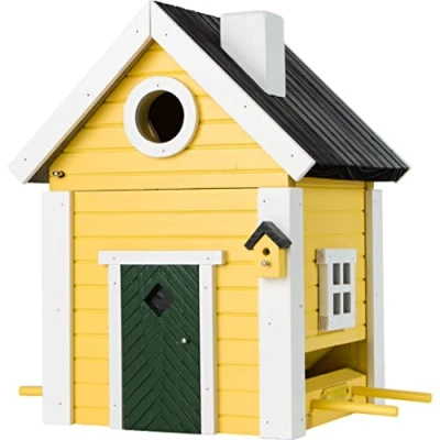 Afbeelding van Wildlife Garden Multiholk Yellow Cottage Nestkast &amp; Voederhuisje WG104