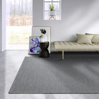 Afbeelding van Wollen vloerkleed Charles 200x290cm Antraciet 123vloerkleed.nl is de online webshop voor vloerkleden en woonaccessoires.