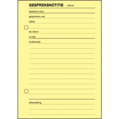 Afbeelding van Sigel Expres Gespreksnotitieblok A6 5 Stuks